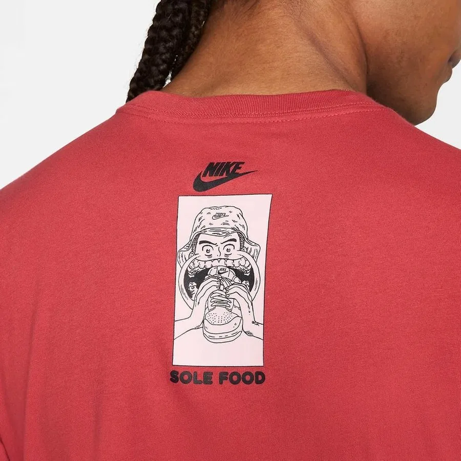 Футболка с принтом Food For Your Sole Nike, Красный — фото 4