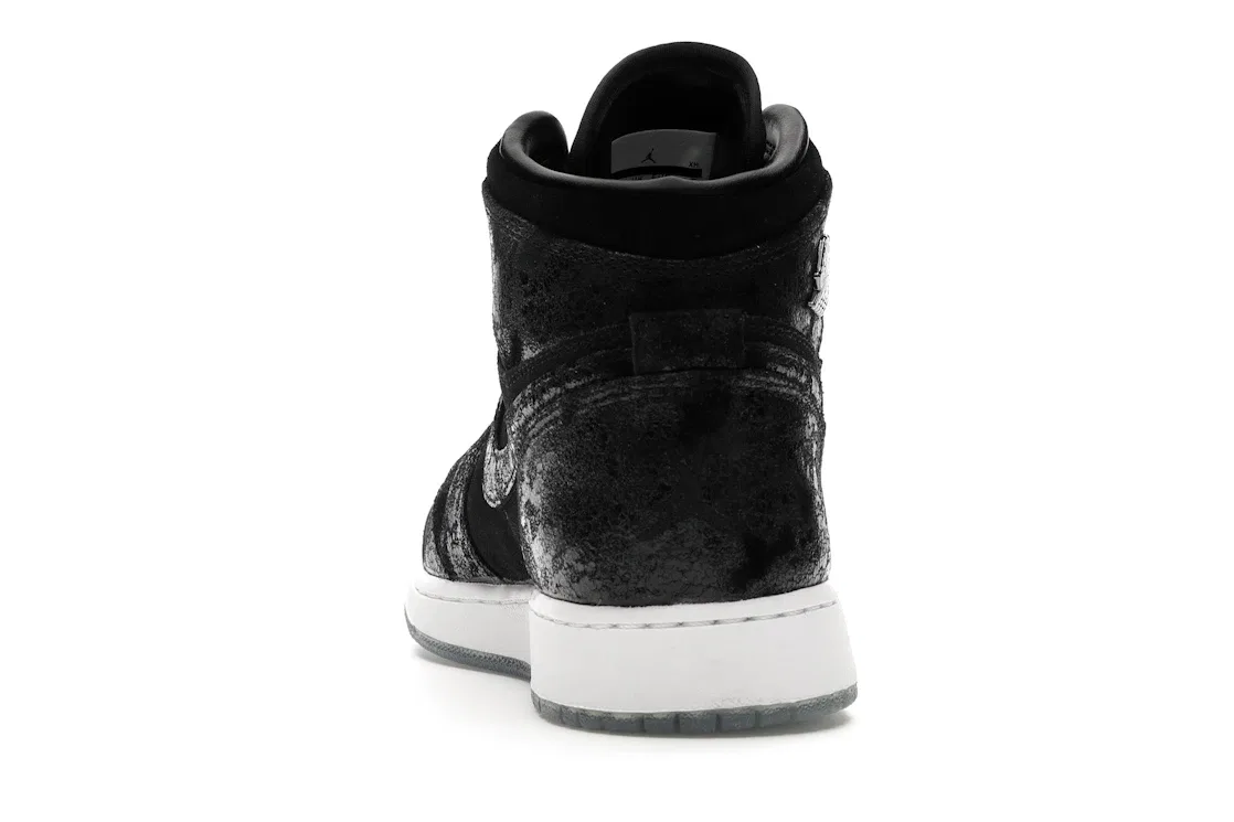 Детские кроссовки высокие с брендом Jordan 1 Retro High, Black/Black-White-Gym Red — фото 4