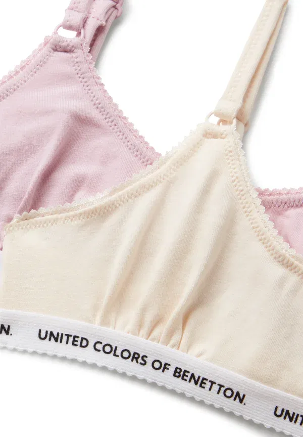 Комплект из двух бюстгальтеров-футболок United Colors Of Benetton, бежевый — фото 3