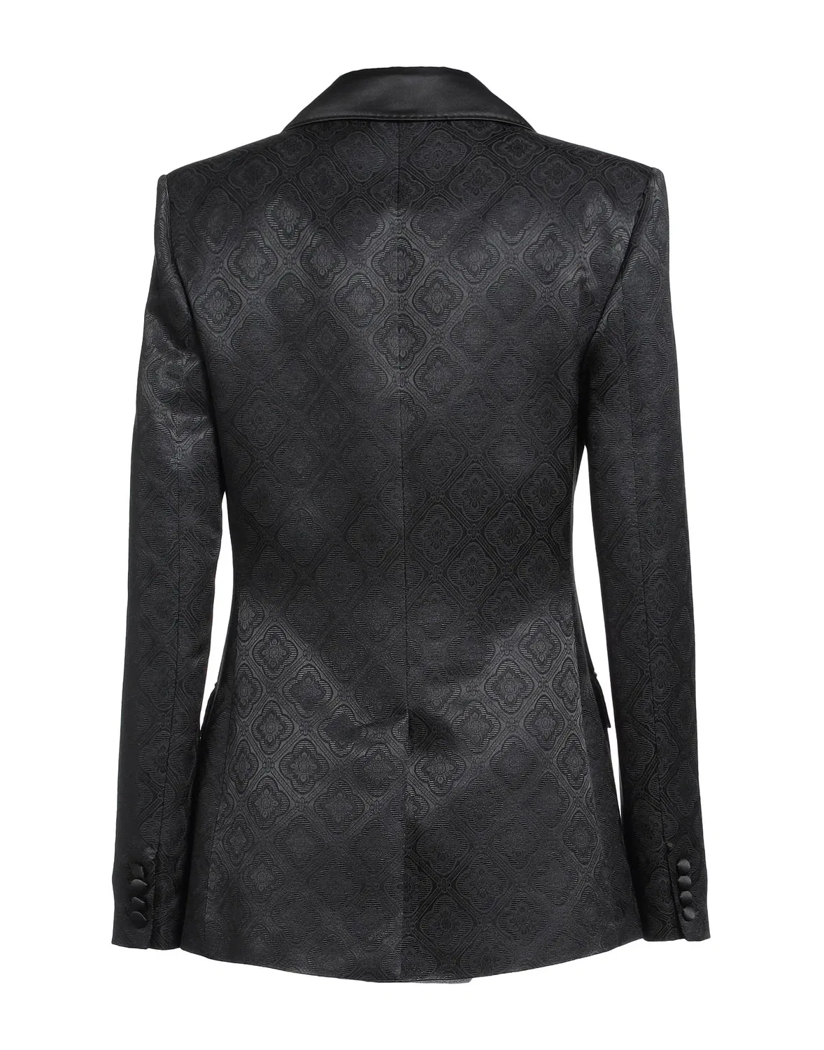 Женский блейзер из сатина с лацканным воротником Etro, темно-синий — фото 2