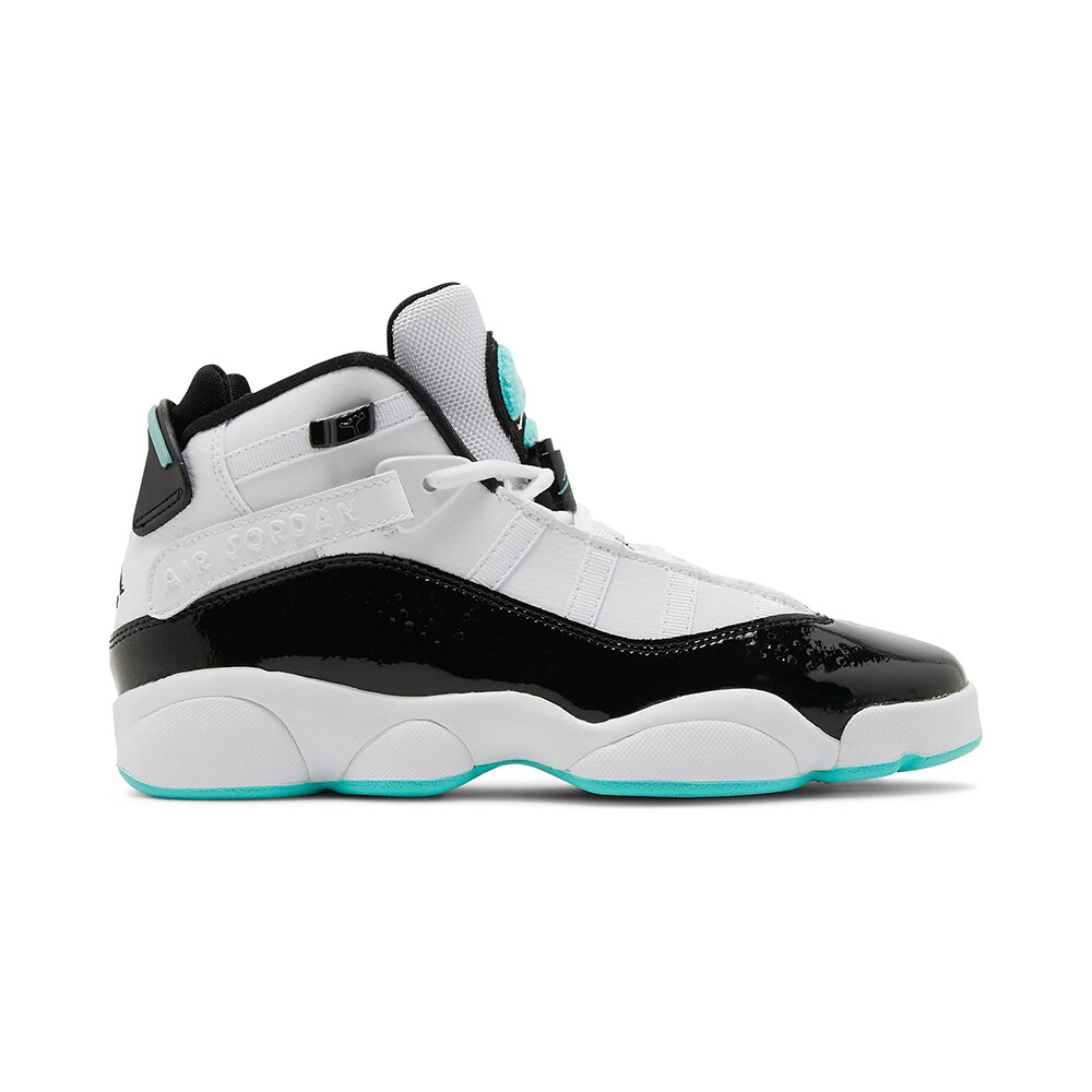 

Кроссовки Nike Jordan 6 Rings GS, белый/чёрный/голубой