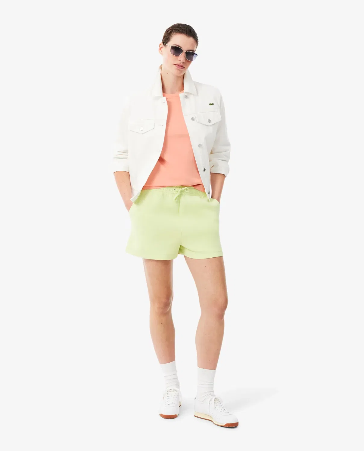 Футболка женская Lacoste Rosa с французским рукавом — фото 4
