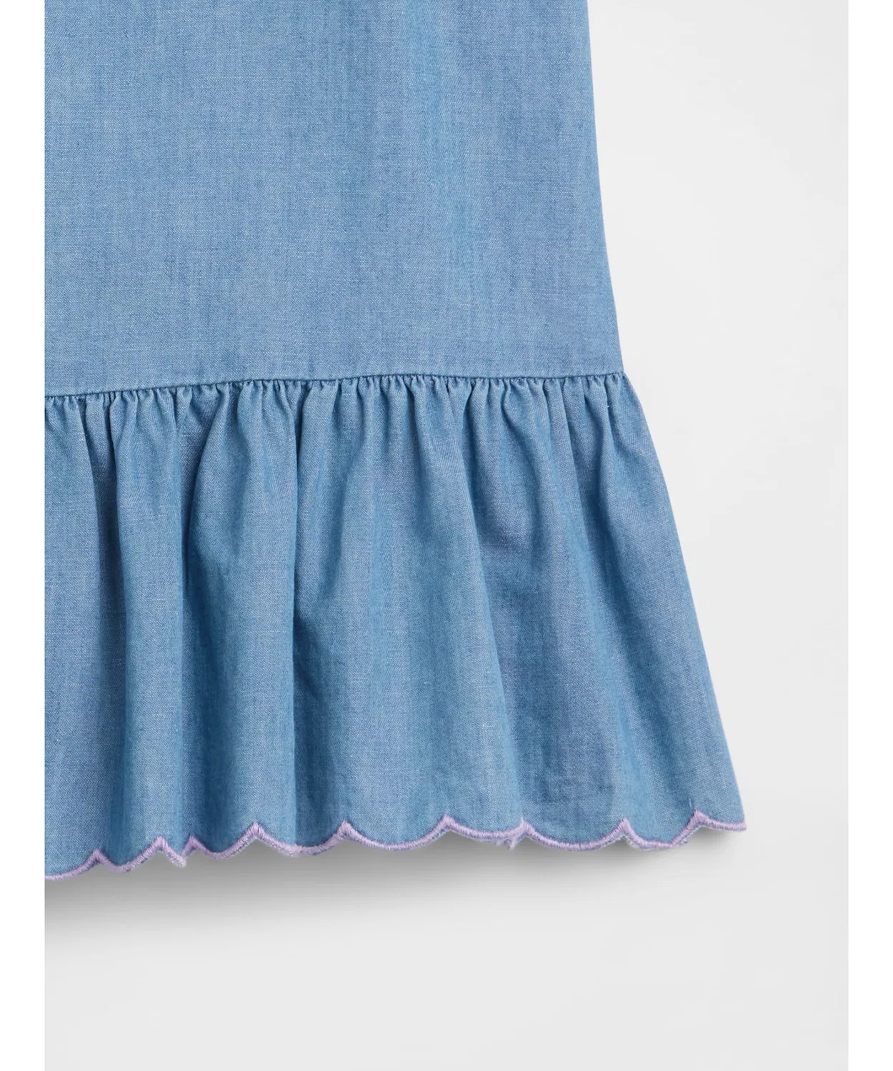 Детский топ-камисоль без рукавов с пеплумом, модель Peplum Tank Top GAP, Blue — фото 3
