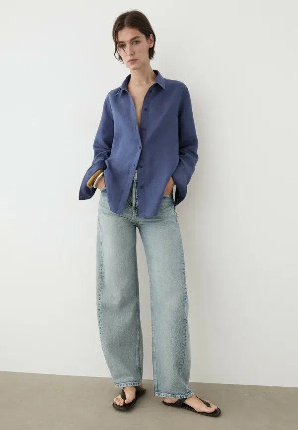 Блуза Massimo Dutti, королевский синий