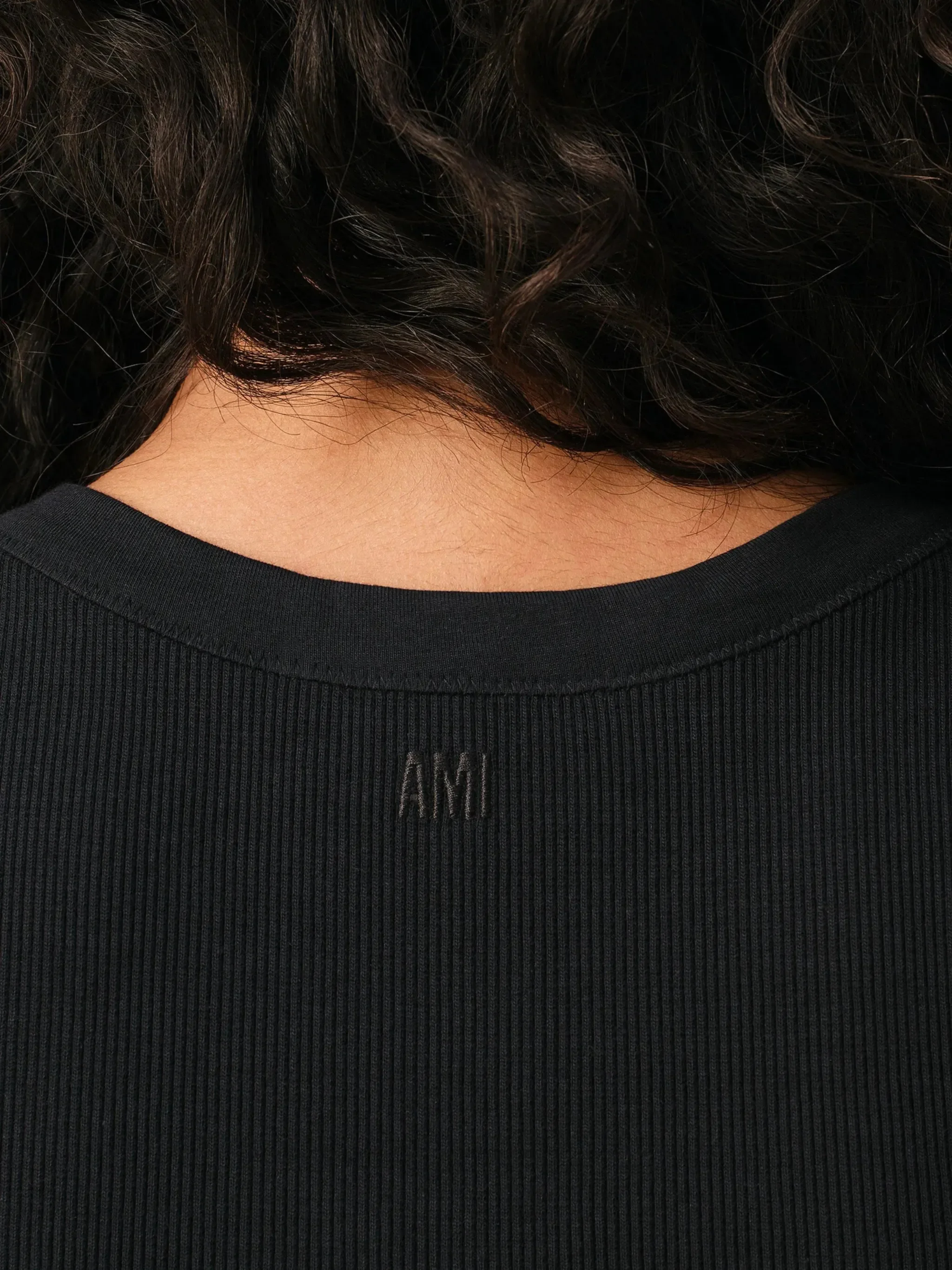 Топ AMI Paris Ami De Coeur, черный — фото 4