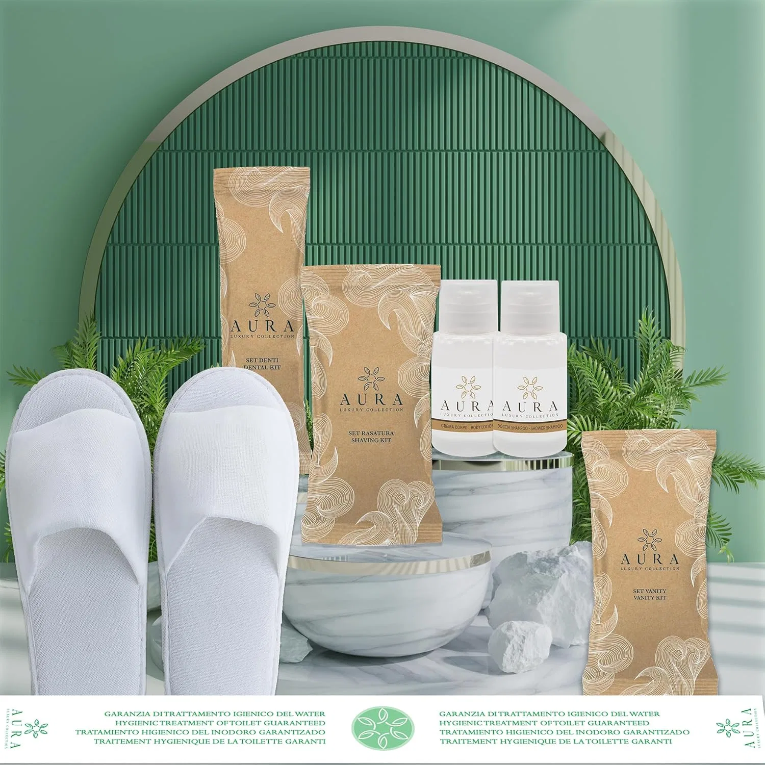 Набор косметики 260 предметов AURA LUXURY COLLECTION, белый арган