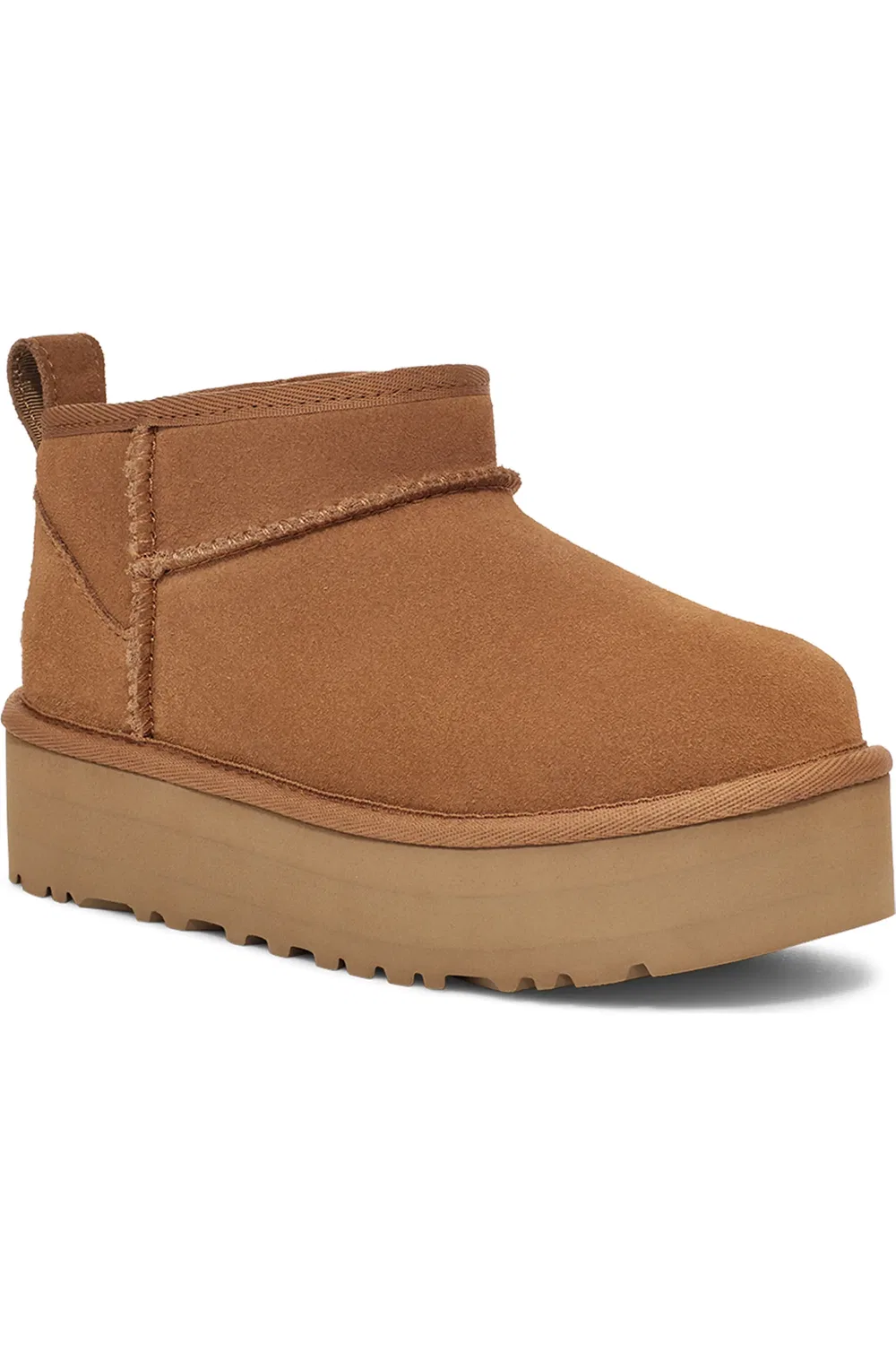Детские ботинки на платформе Classic Ultra Mini Platform UGG, Chestnut/Chestnut
