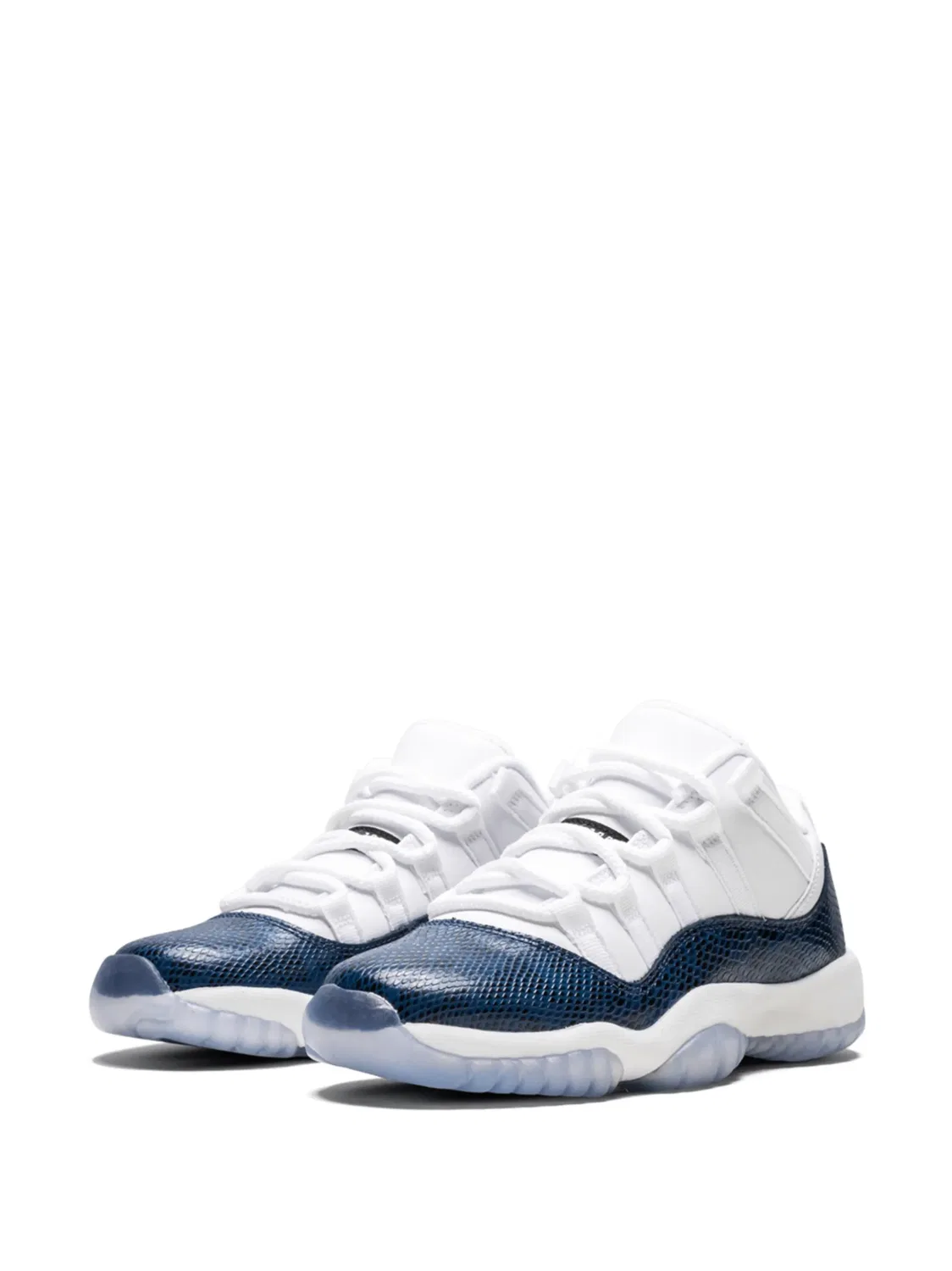 Кроссовки Air Jordan 11 Retro Low LE Blue Snakeskin — фото 2