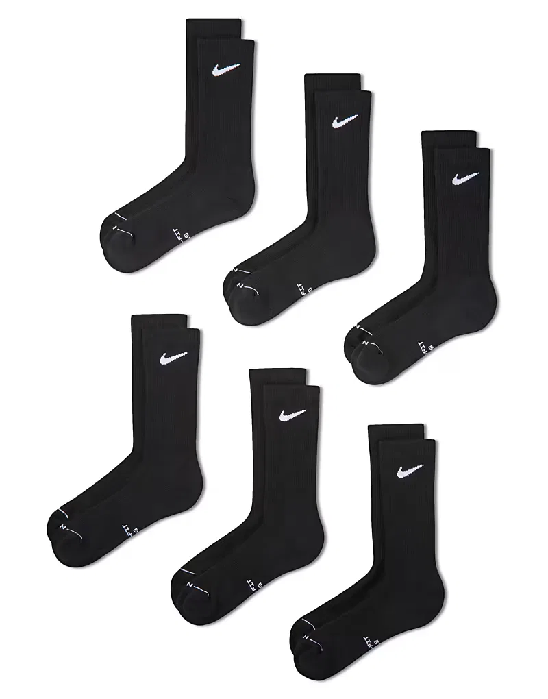 Носки высокие Everyday Plus 6 шт Nike, черный