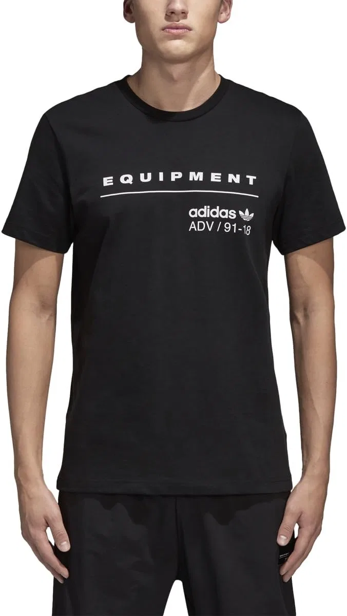 Мужская футболка с архивным значком adidas Originals, Black