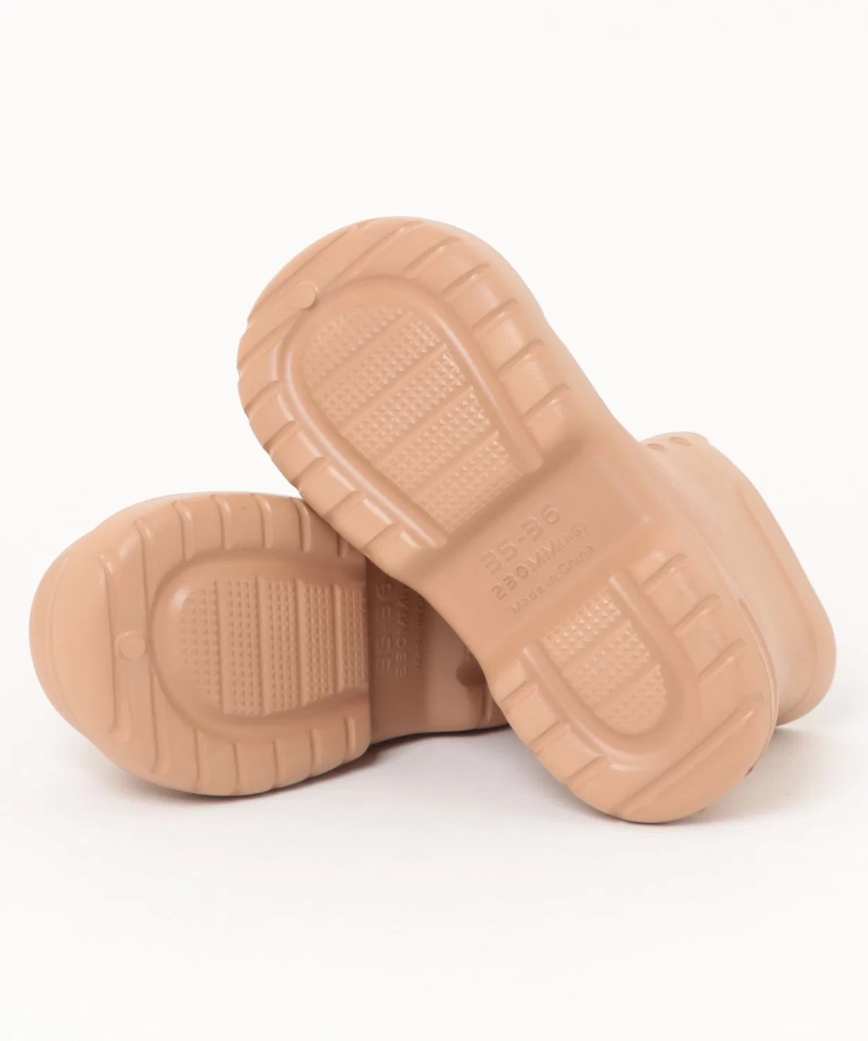 Aimoha Детские резиновые сапоги с толстой подошвой PVC Unisex Brown — фото 3