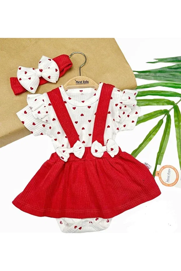 Детский комплект для девочек с принтом Body Set By Murat Bebe, White