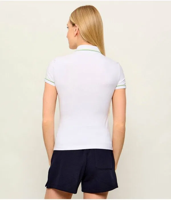 Поло Lacoste L.12.D Slim Fit, белое — фото 3