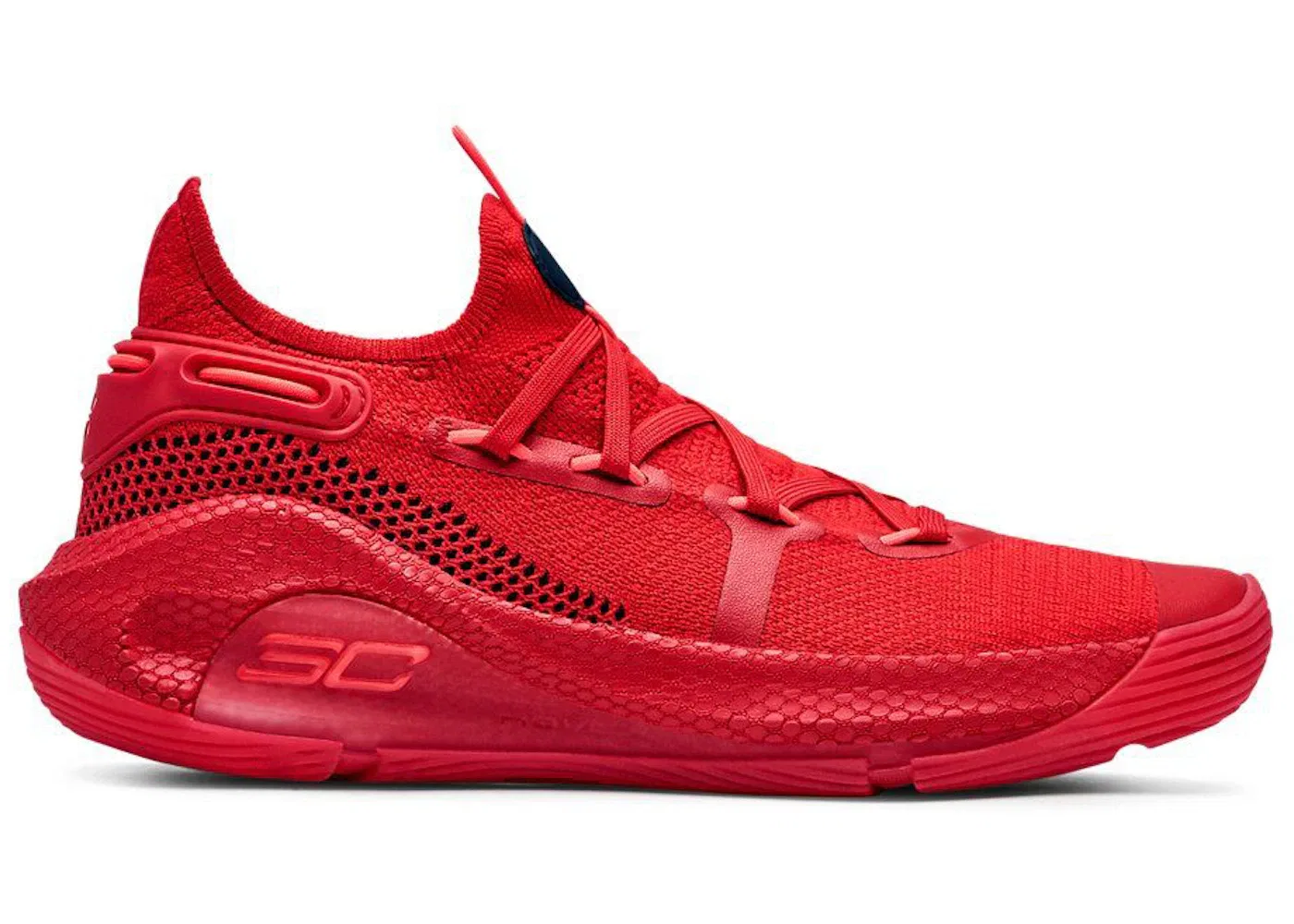 Детские кроссовки для мальчиков с высокой производительностью Under Armour Curry 6, Red/Black/Red Rage