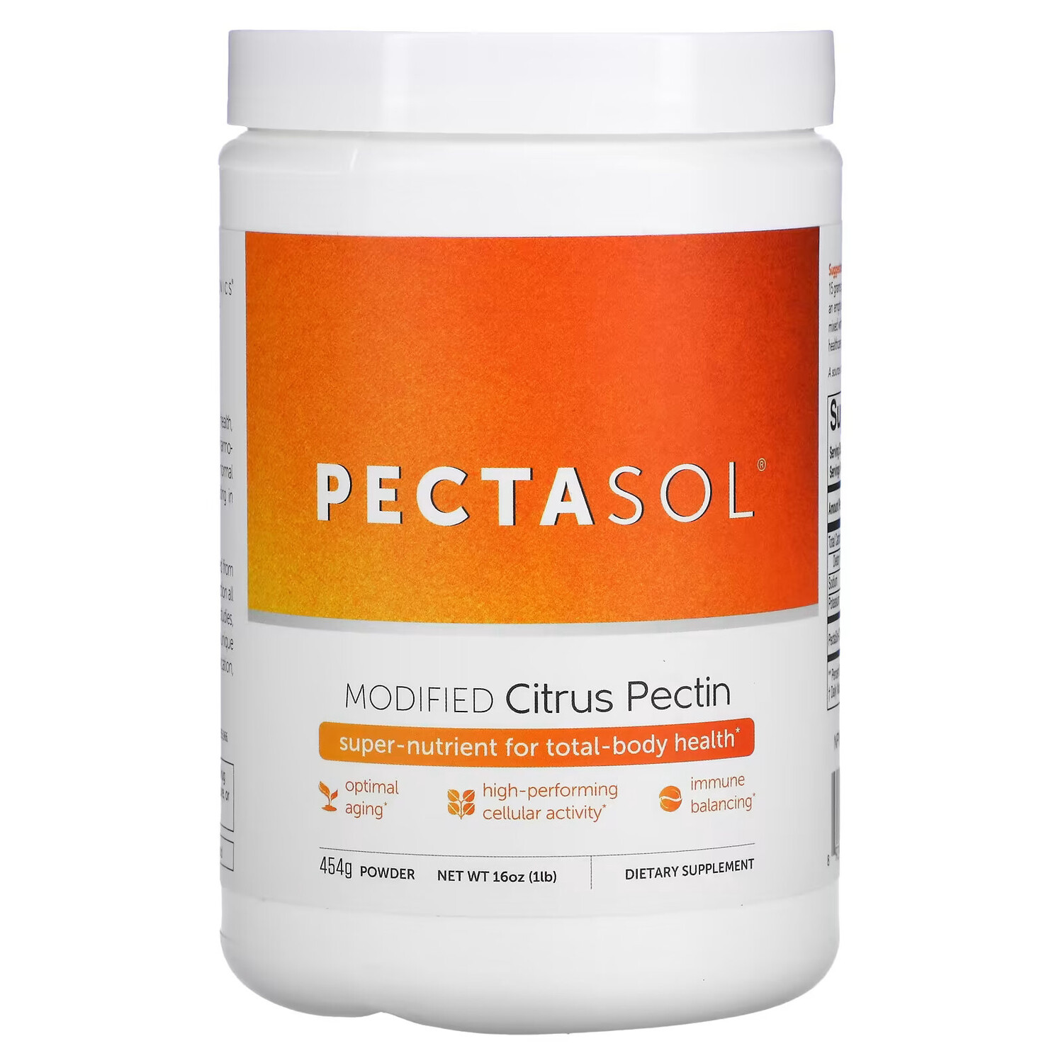 

Econugenics, PectaSol-C, модифицированный цитрусовый пектин, порошок, 454 г