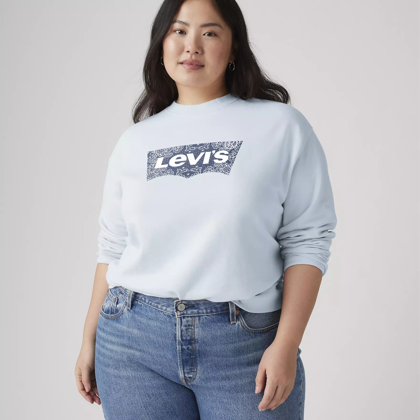 Свитшот Levi's Graphic Everyday, синий — фото 3