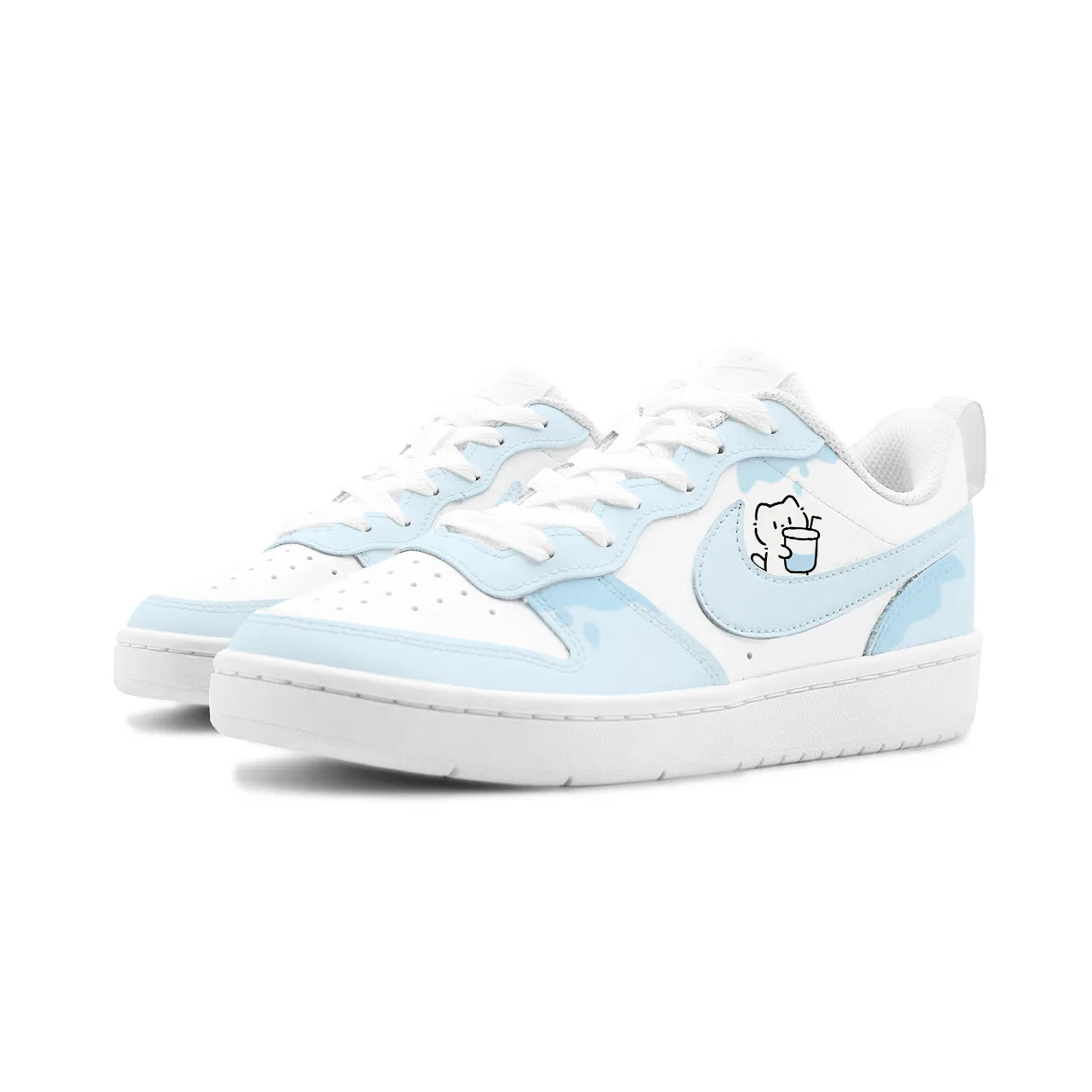 Детские кроссовки для скейтбординга с принтом Ice Drink Cat Talk Nike — фото 4