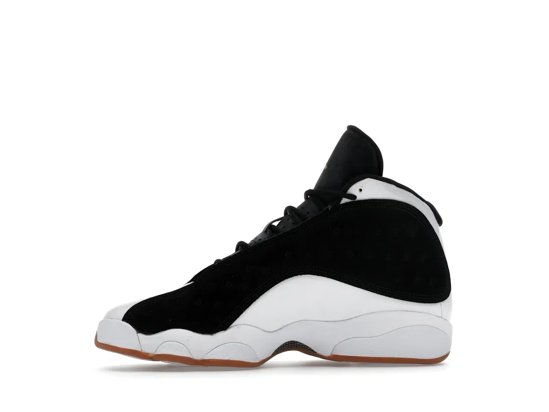 Детские кроссовки Lifestyle с принтом Jordan 13 Retro Jordan, Black/Metallic Gold-White-Gum Medium Brown — фото 3