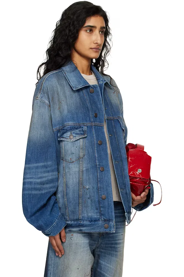 Синяя джинсовая куртка Robert Trafalgar Acne Studios — фото 2