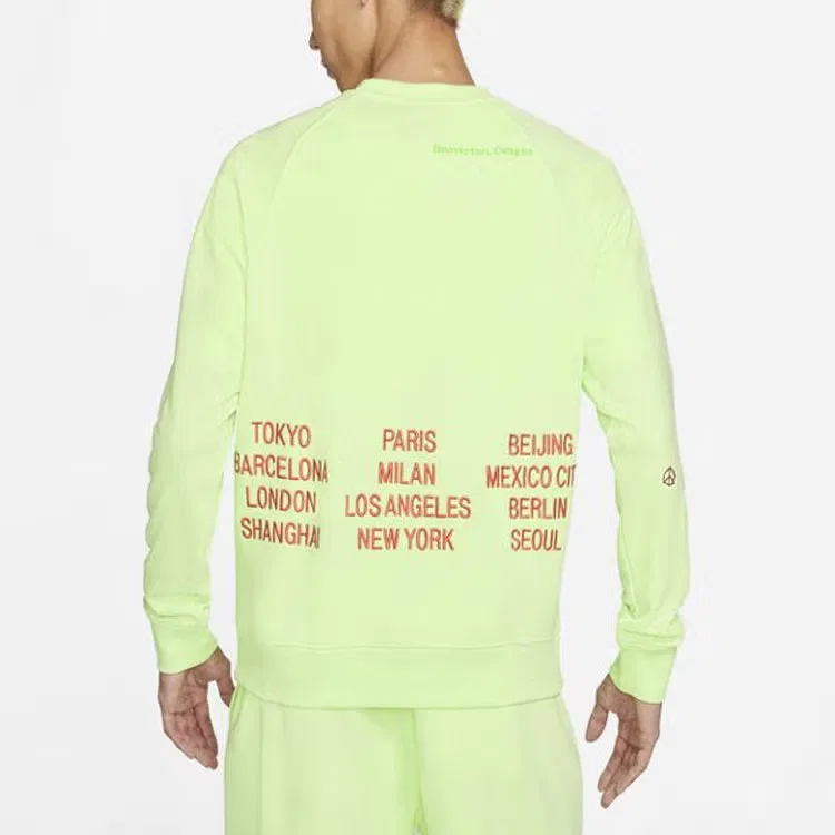Пуловер с вышитым логотипом Nike, зеленый — фото 4