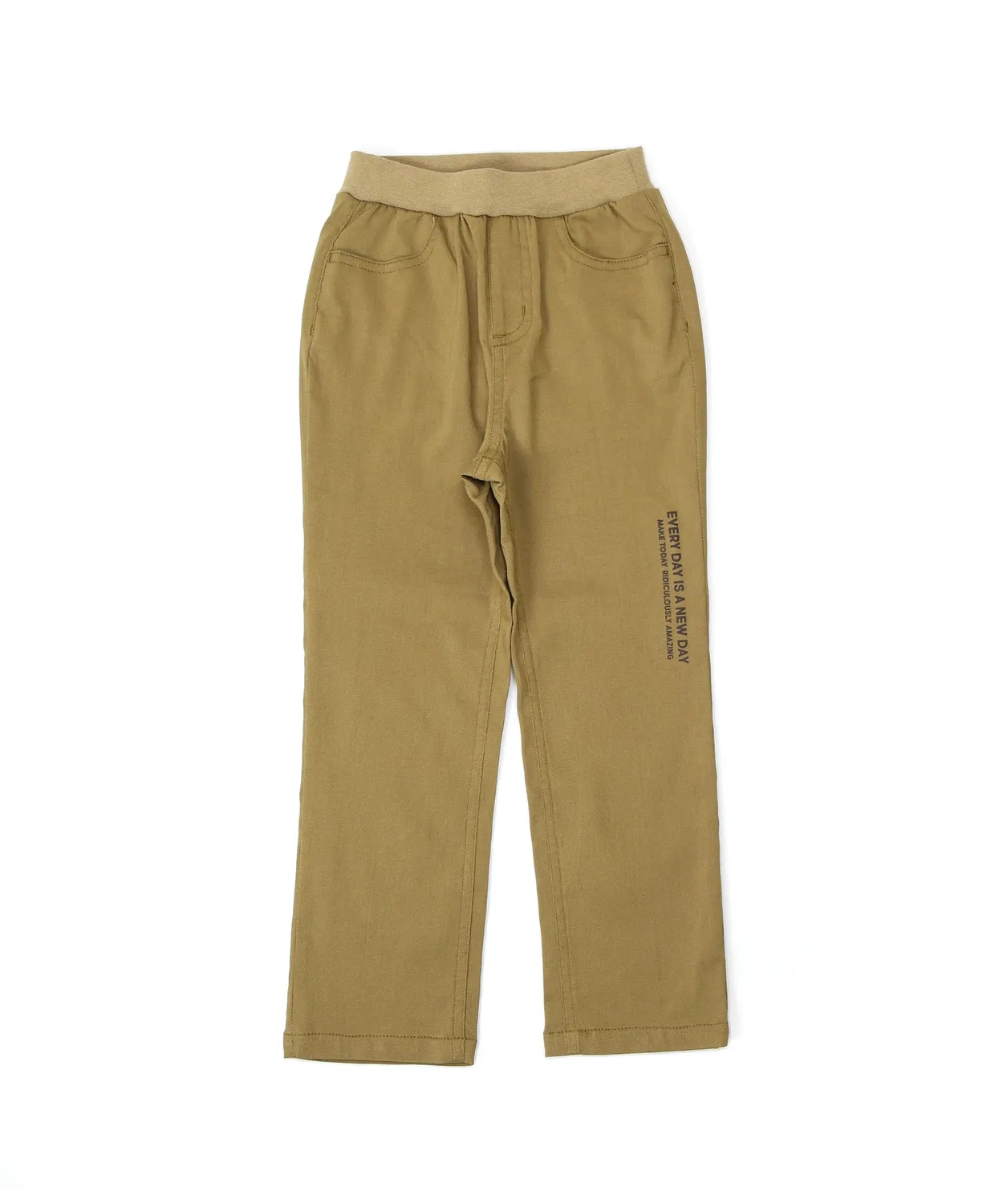 Детские суперстрейч брюки с принтом DILASH, Beige