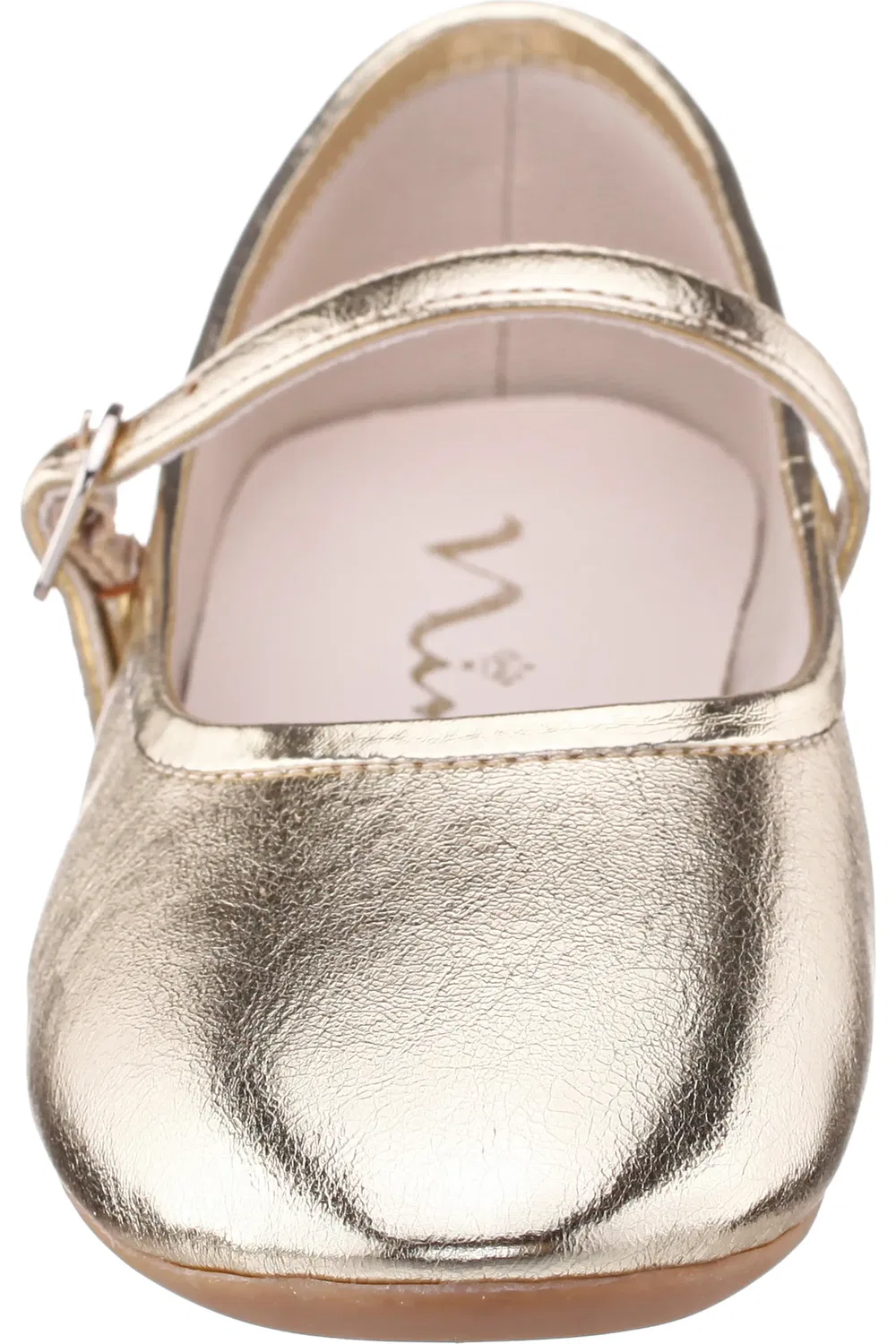 Детские туфли Мэри Джейн с регулируемым ремешком Nina, Gold Metallic — фото 4