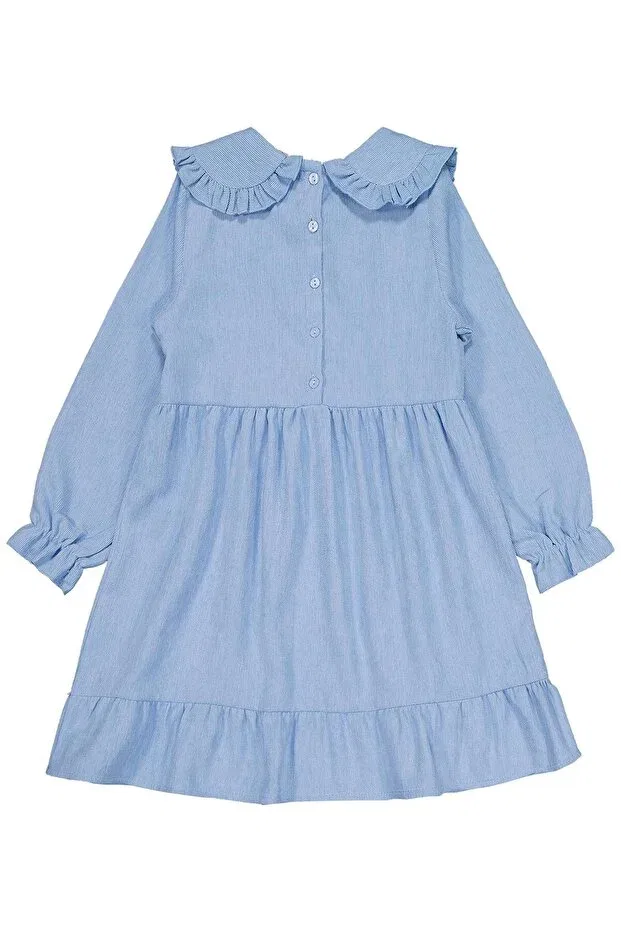 Детское платье для девочек с воланами Ruffled Skirt Dress Civil Girls, Blue — фото 2