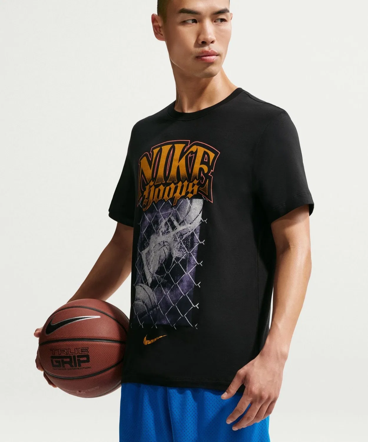 Мужская футболка с принтом NIKE OC STD F2 S/S T-Shirt, Black — фото 4