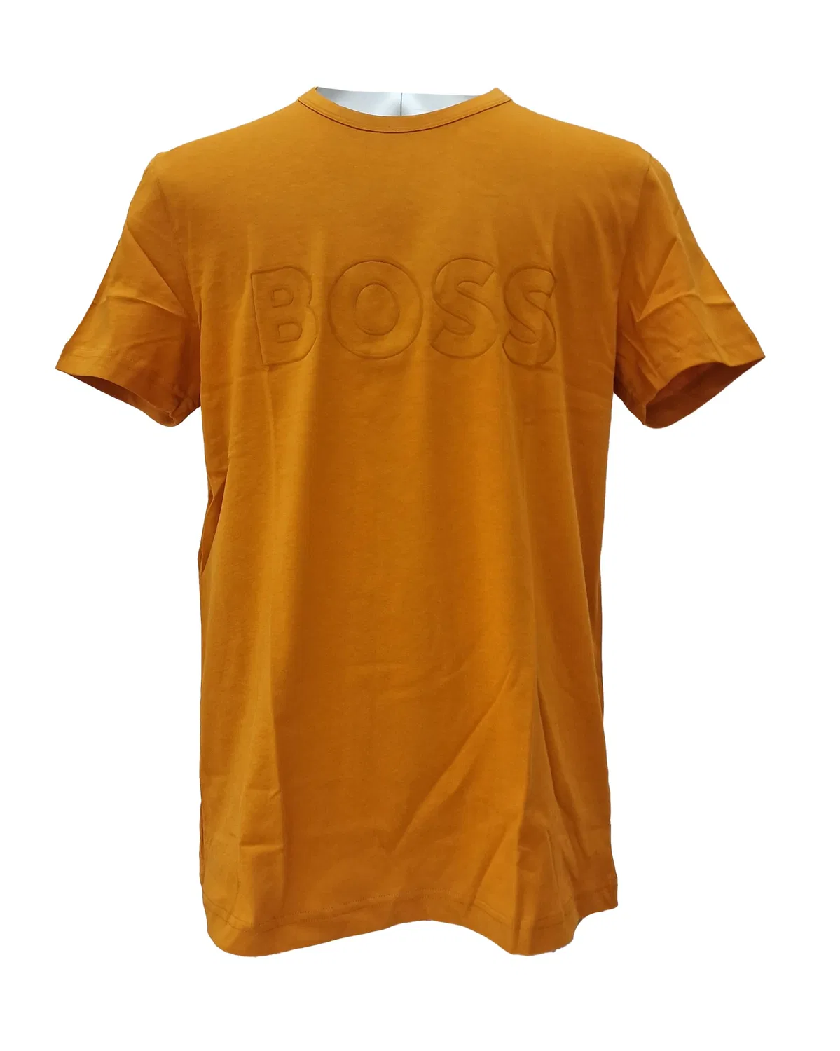 Мужская футболка с коротким рукавом и крупным логотипом Teebo BOSS, Dark Yellow