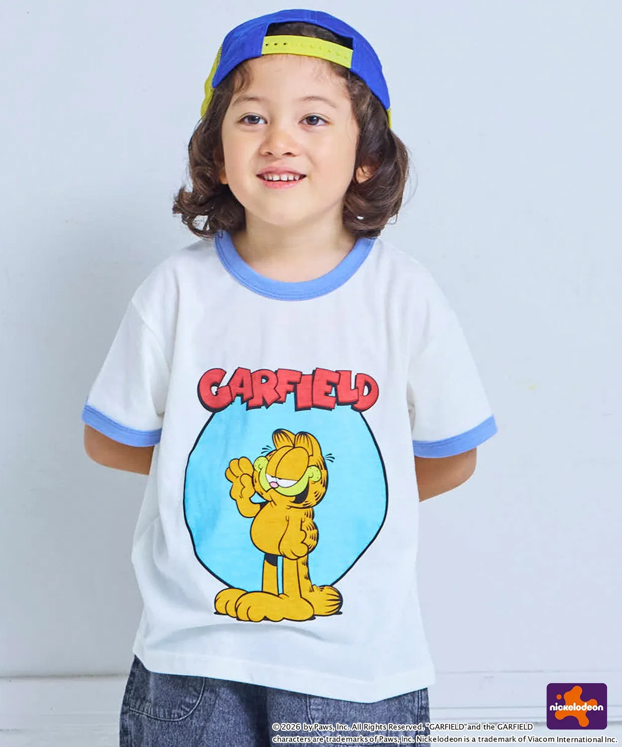 Детская футболка с принтом Garfield MARKEY'S, Белый