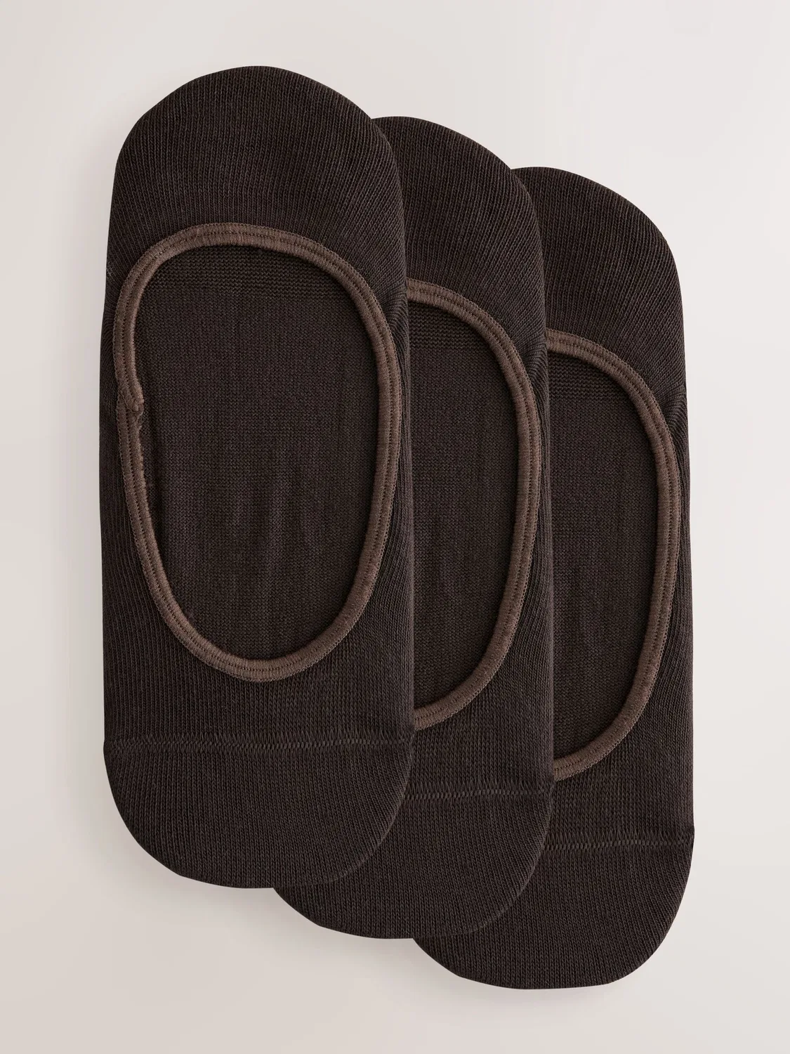 Носки низкие невидимые 3 пары, Chocolate Brown Next