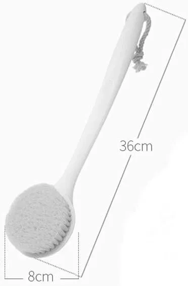 Щетка для тела Bath Brush с длинной ручкой, WYRKYP, Белый — фото 2