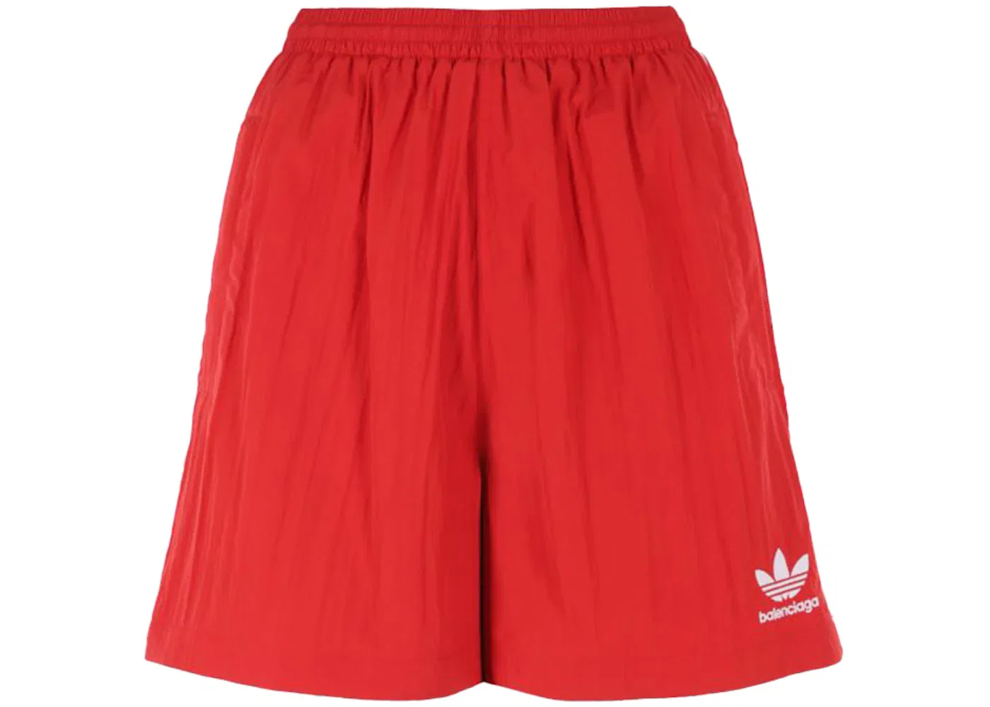 Унисекс шорты из технической ткани Crepe Balenciaga x Adidas, Red