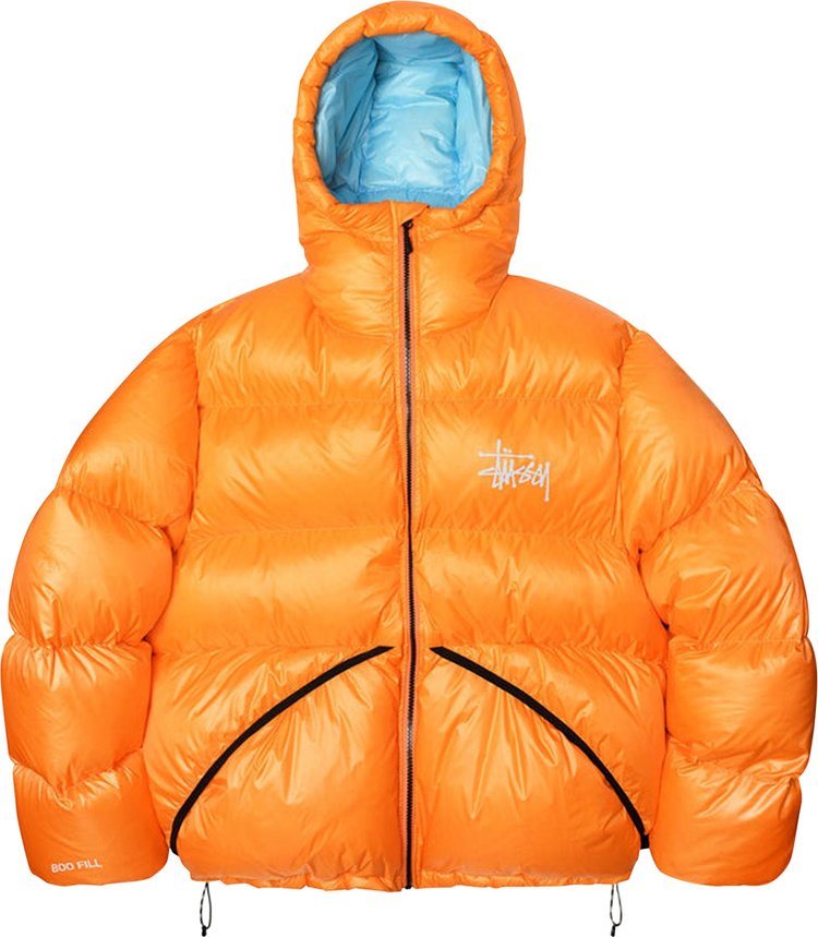 Парка Stussy Micro Ripstop Down Parka 'Orange', оранжевый - фото