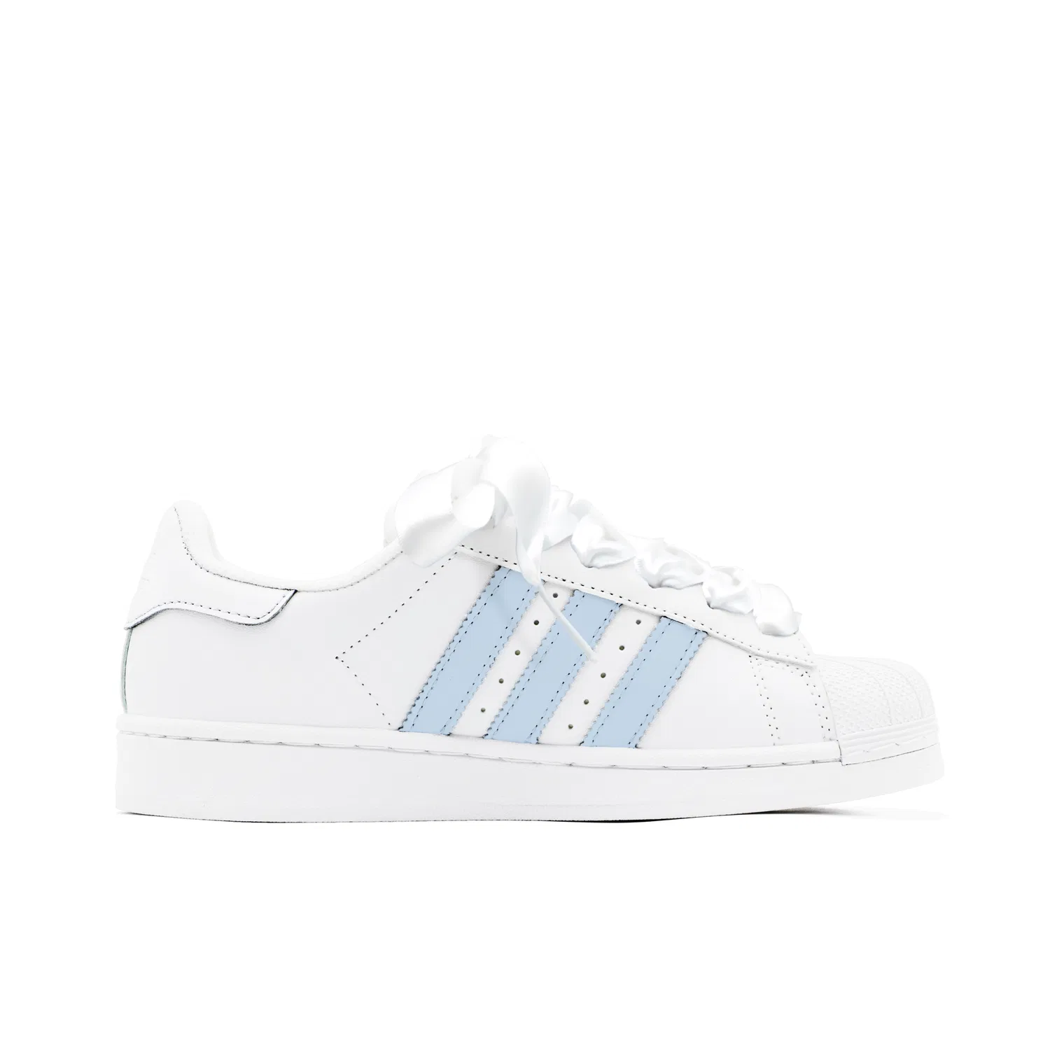 Детские кеды для скейтбординга с длинным рукавом Superstar 2 Adidas Originals, Blue White — фото 3