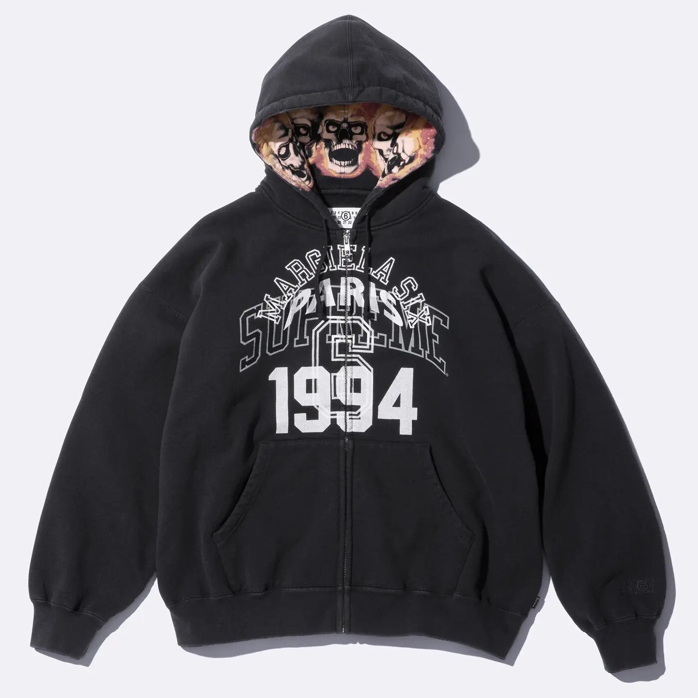 

Толстовка Supreme x MM6 Maison Margiela Zip Up, черный