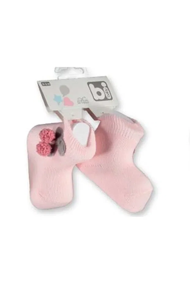 Детские носки для новорожденных хлопковые Cherry baby socks Bibaby, Pink