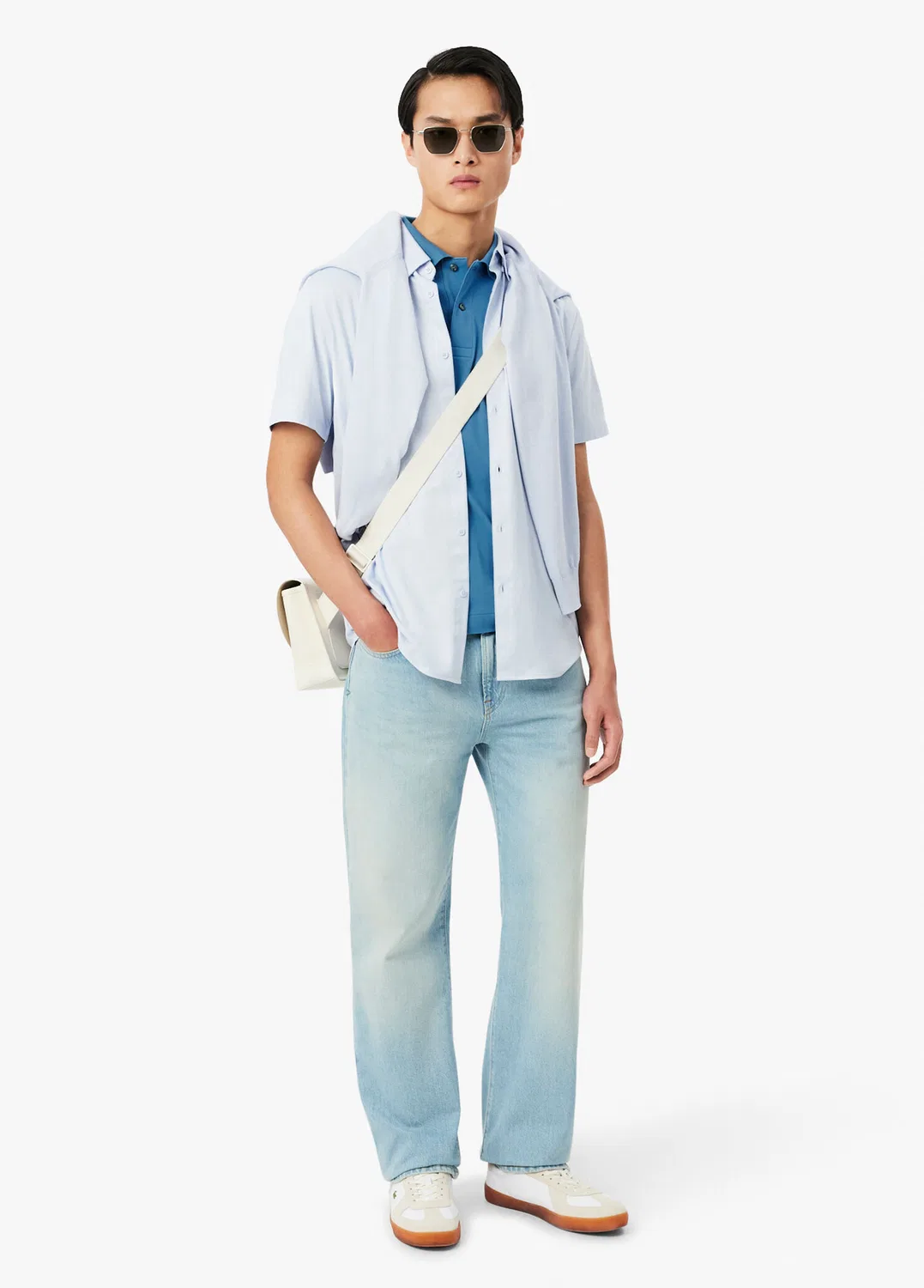 Поло Lacoste L.12.12 Classic Fit, Mavi-JBK — фото 4