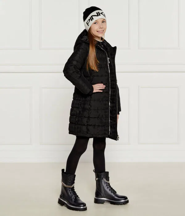 Детские сапожки из кожи Karl Lagerfeld Kids, черный — фото 2