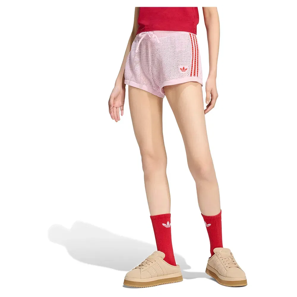 Шорты вязаные Adidas Originals, розовый