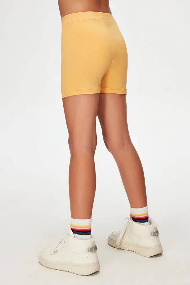 Детские шорты для девочек хлопковые Basics Lovetti, Amber — фото 4