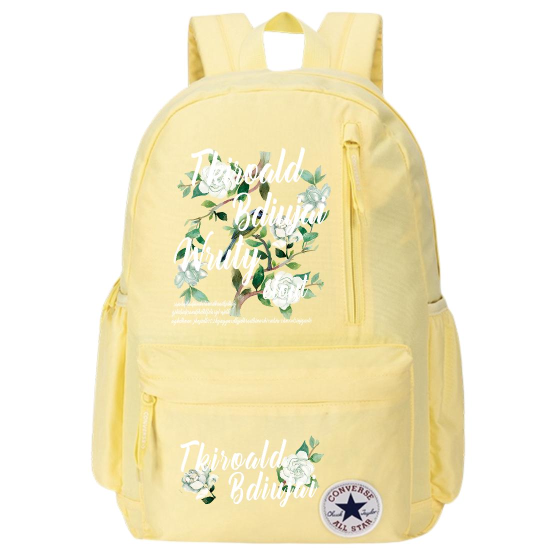 

Converse Полиэстеровый рюкзак унисекс яично-желтый, Letter Floral