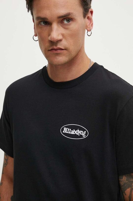 

Хлопковая футболка SEGMENT Billabong, черный