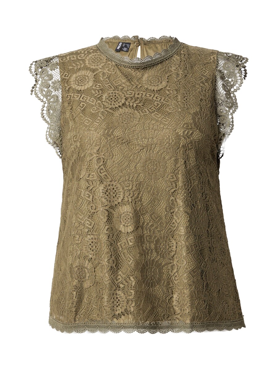 

Блузка PIECES Curve PCOLLINE, оливковый