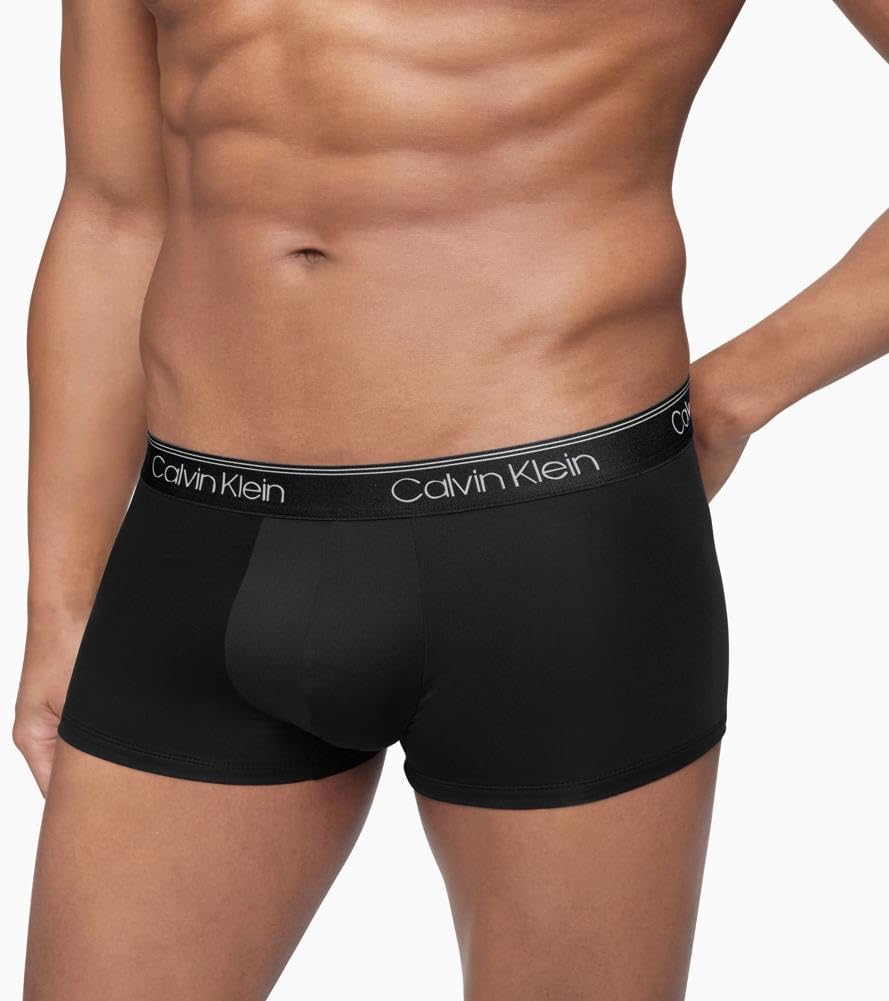 Комплект из 3 трусов-боксеров Calvin Klein Men's Underwear Micro Stretch, Black, Convoy, Red Gala — фото 4