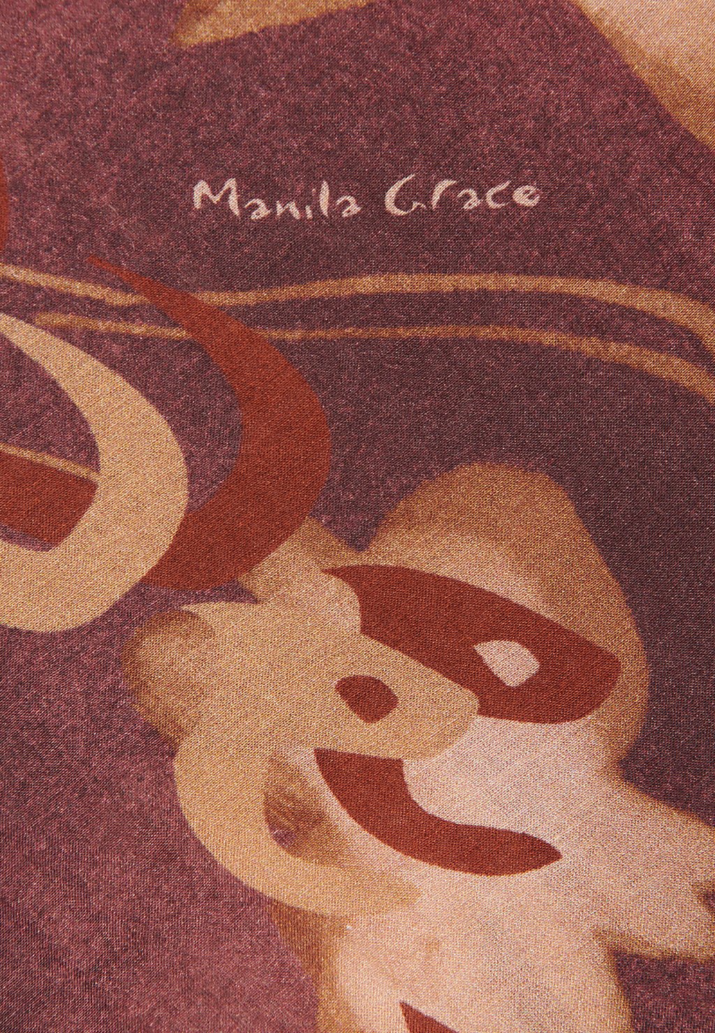 

Шарф Manila Grace, коричневый