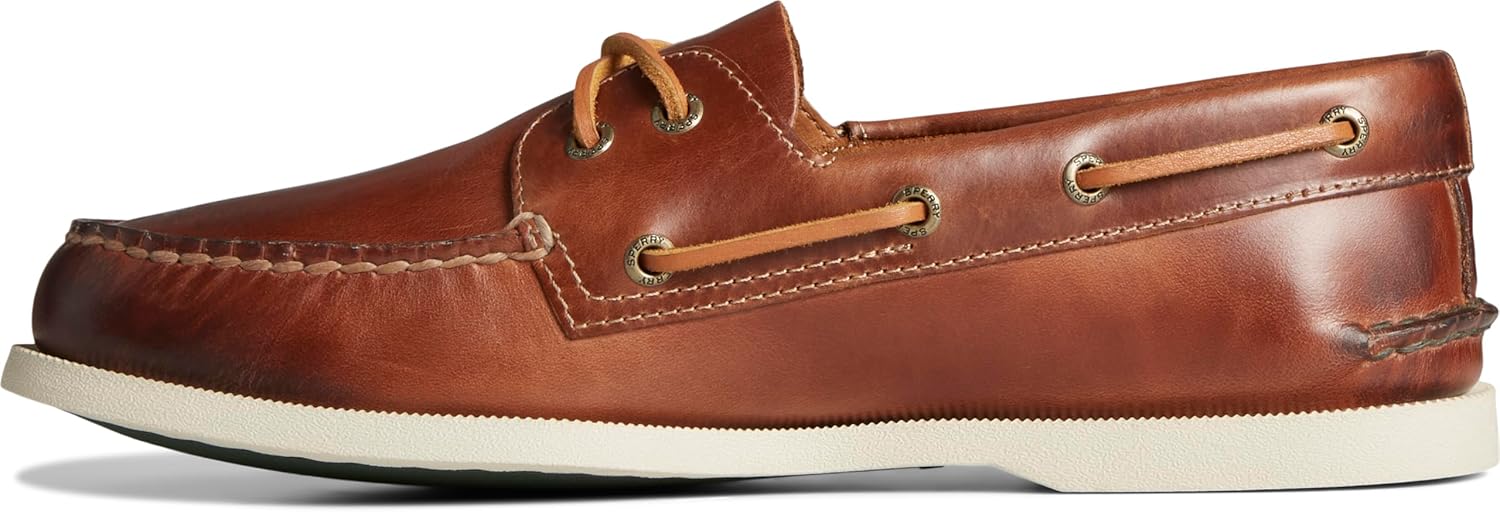 

Мужские оригинальные сезонные кроссовки Sperry с двумя отверстиями, Tan Burnish