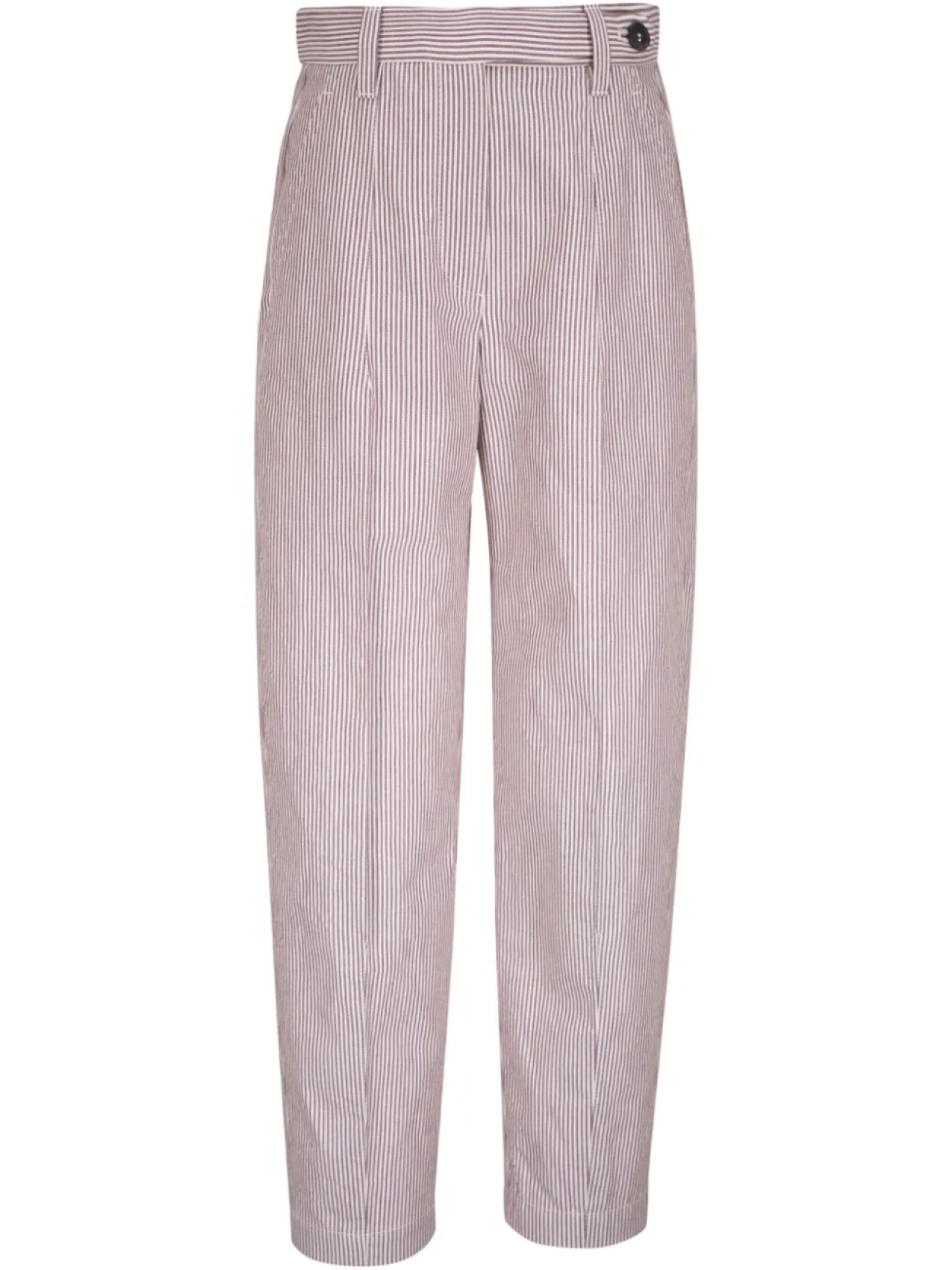 

Brunello Cucinelli брюки в полоску, красный