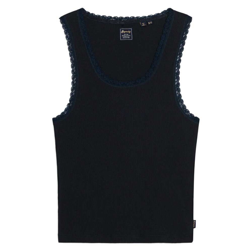 

Футболка Superdry Vintage Lace Trim , синий