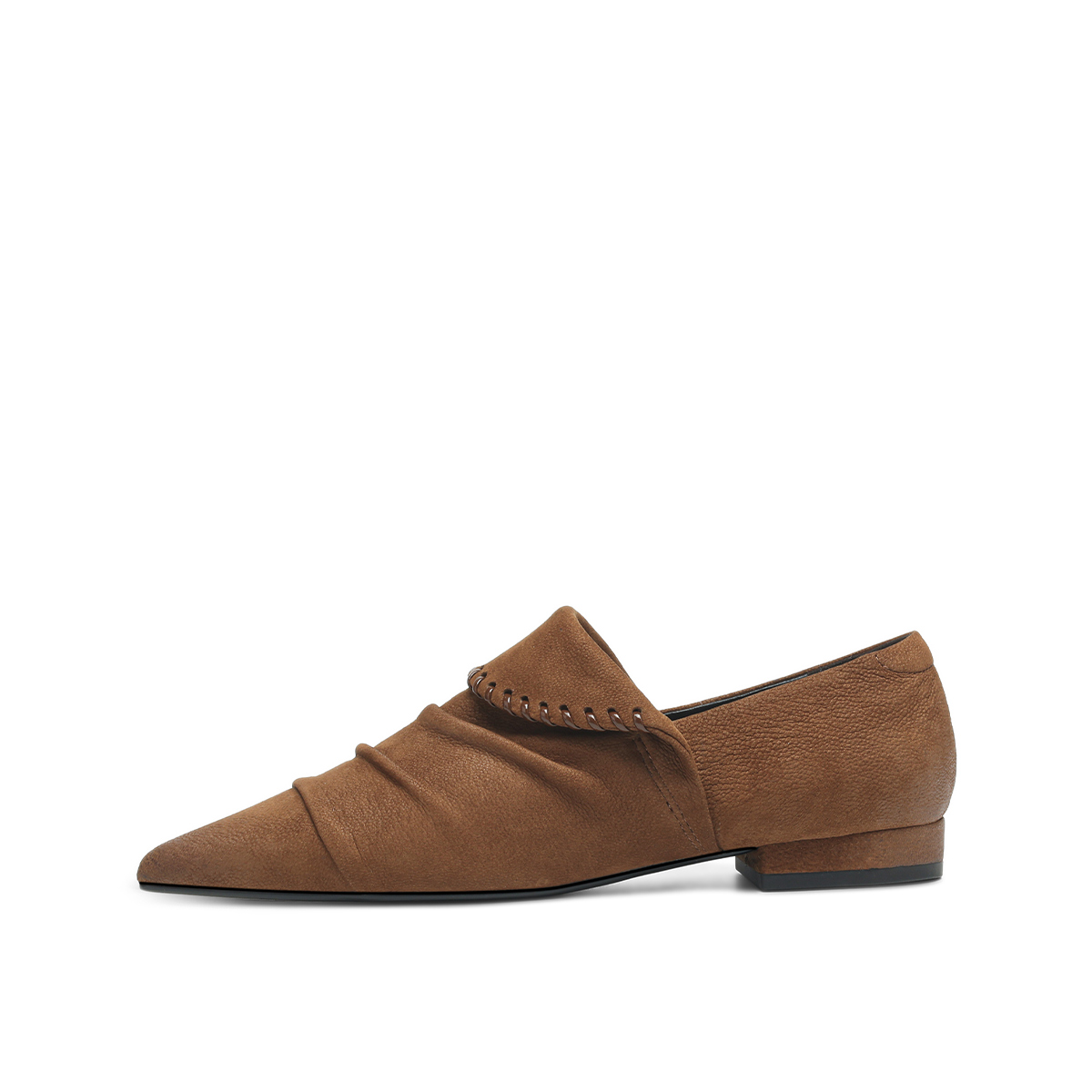 Повседневные туфли 2 см женские Rosa Bianca, Coffee (Inside And Outside Full Sheepskin)